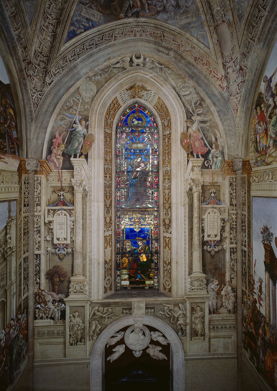 Muro este de la Capilla Strozzi de Filippino Lippi