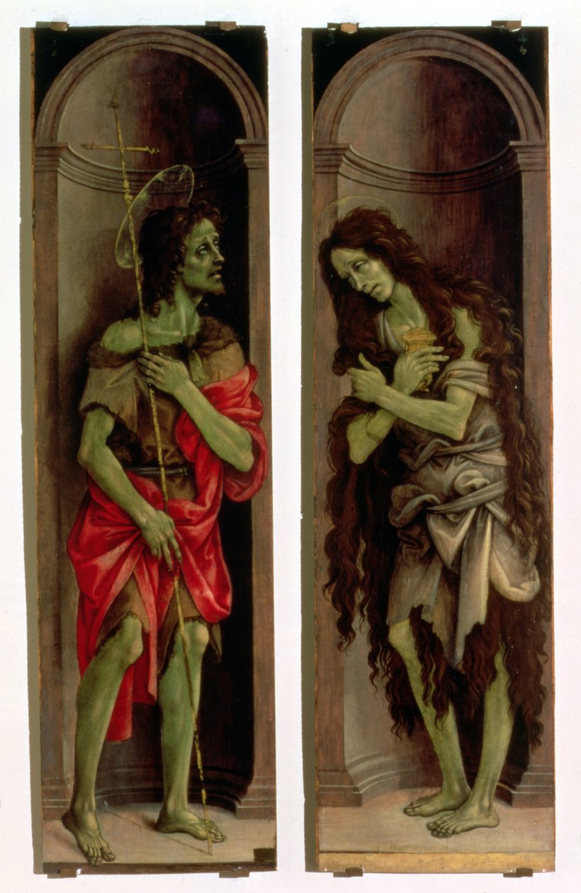 San Juan Bautista y Santa María Magdalena de Filippino Lippi