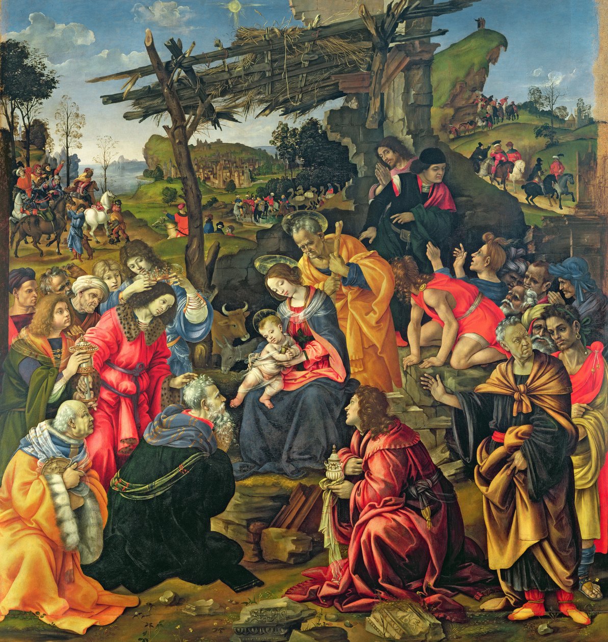La Adoración de los Magos, 1496 de Filippino Lippi
