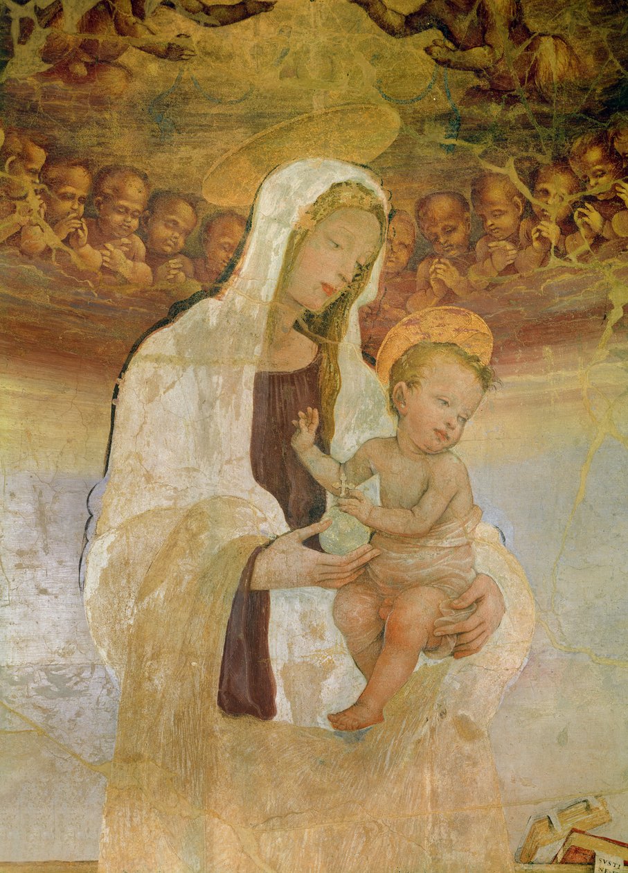 La Virgen y el Niño, siglo XV de Filippino Lippi