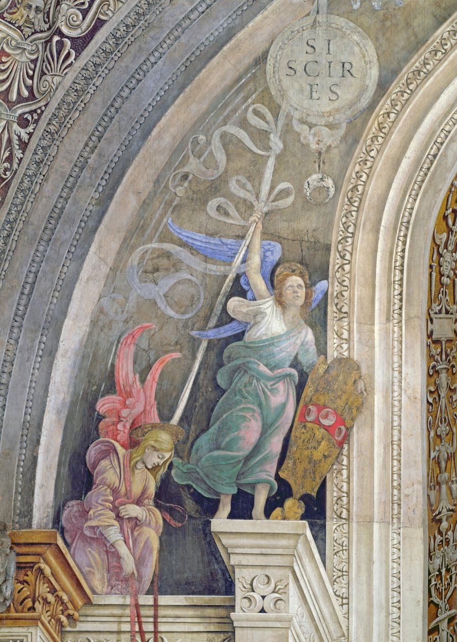 Dos ángeles, (detalle) de Filippino Lippi