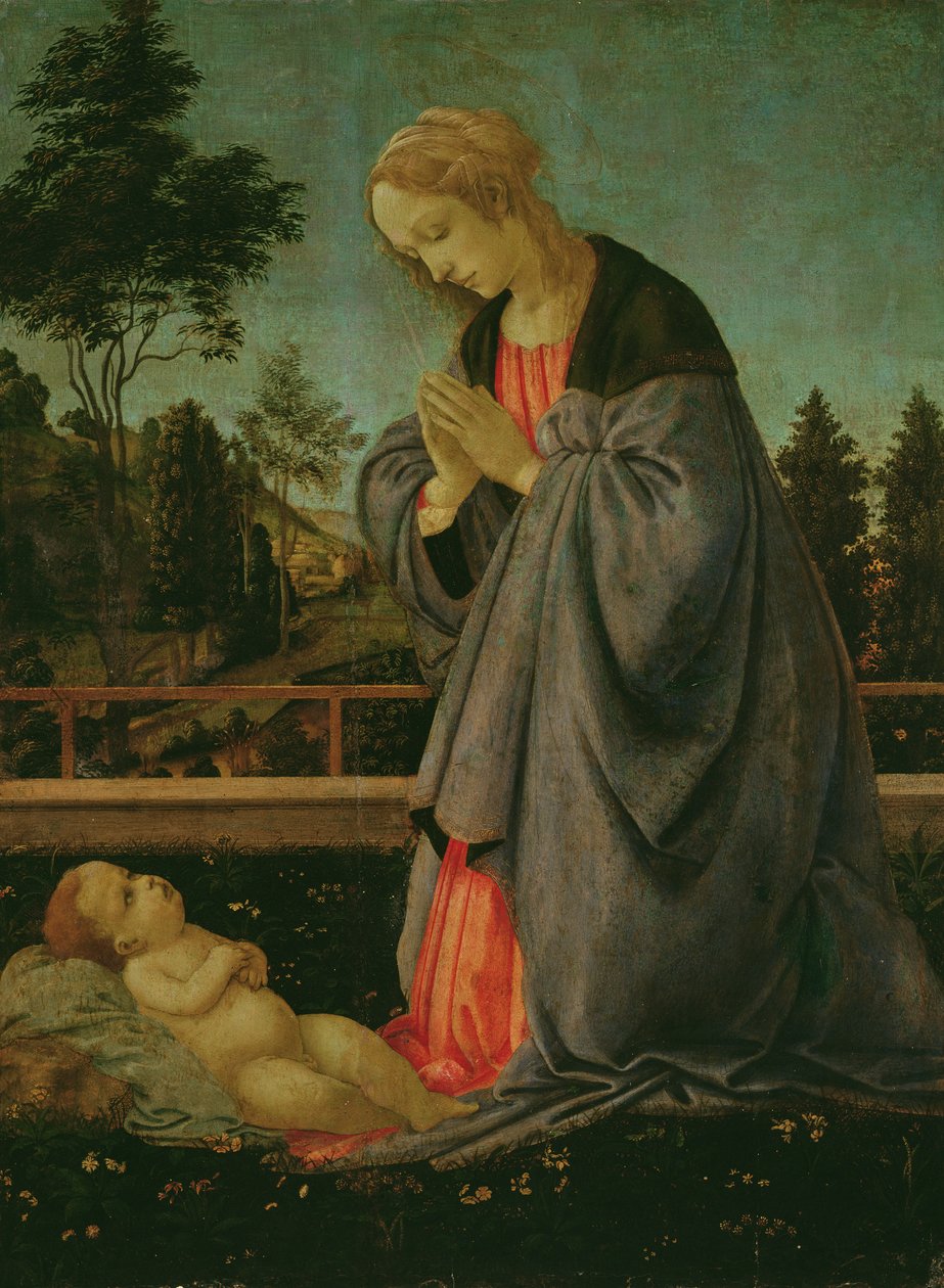 Adoración del Niño de Filippino Lippi