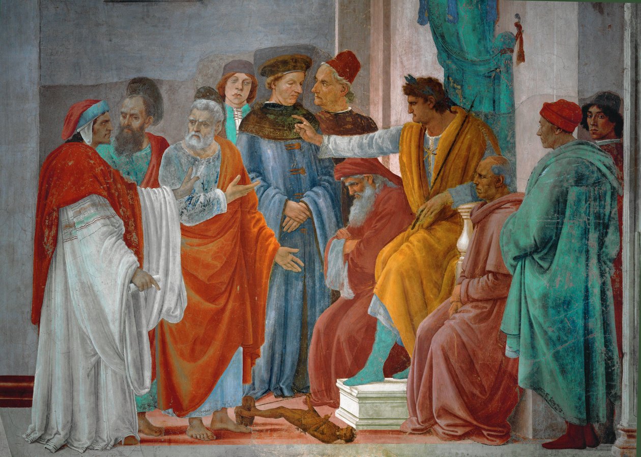 Disputa entre San Pedro, San Pablo y el hechicero Simón el Mago (fresco) de Filippino Lippi