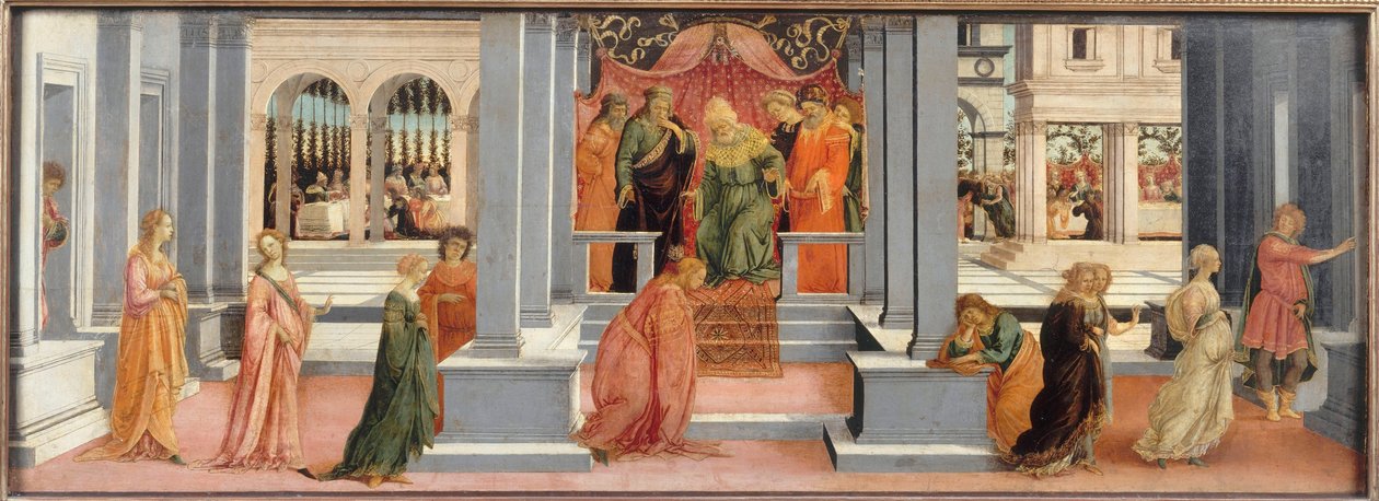 Ester ante Asuero, 1478-1480 de Filippino Lippi