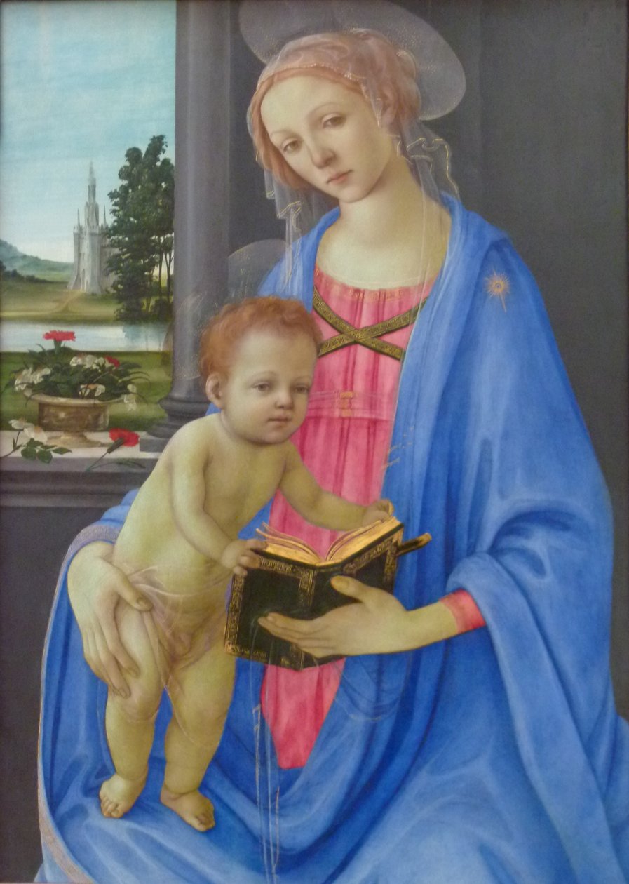 Alemán: Maria mit dem Kind Madonna and Child de Filippino Lippi