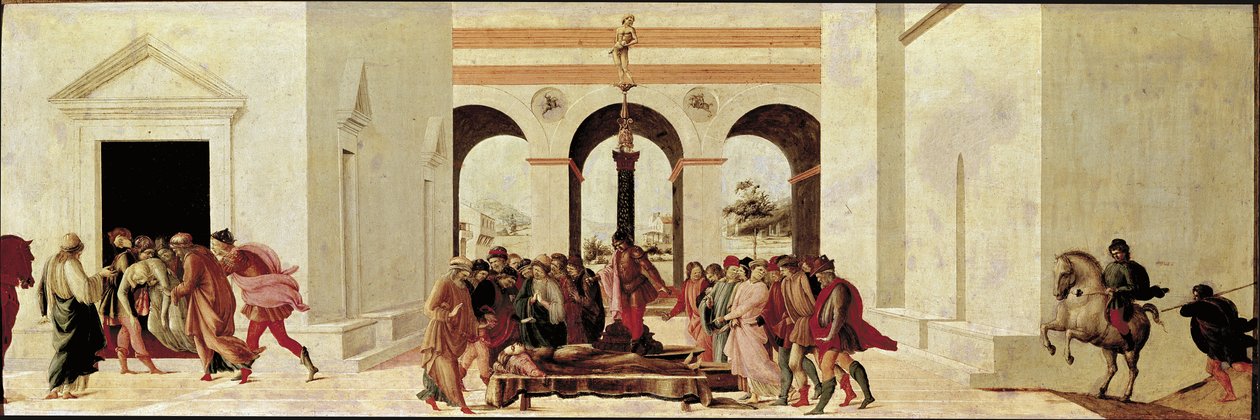 La muerte de Lucrecia de Filippino Lippi