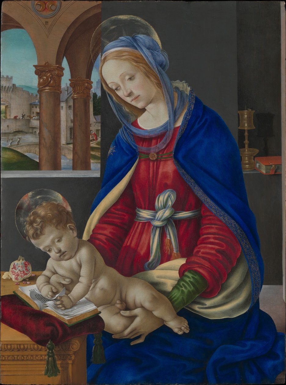 La Virgen con el Niño de Filippino Lippi