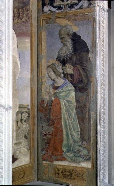 San Antonio y Santa Lucía, (detalle) del tabernáculo del Canto al Mercatale, 1498 de Filippino Lippi