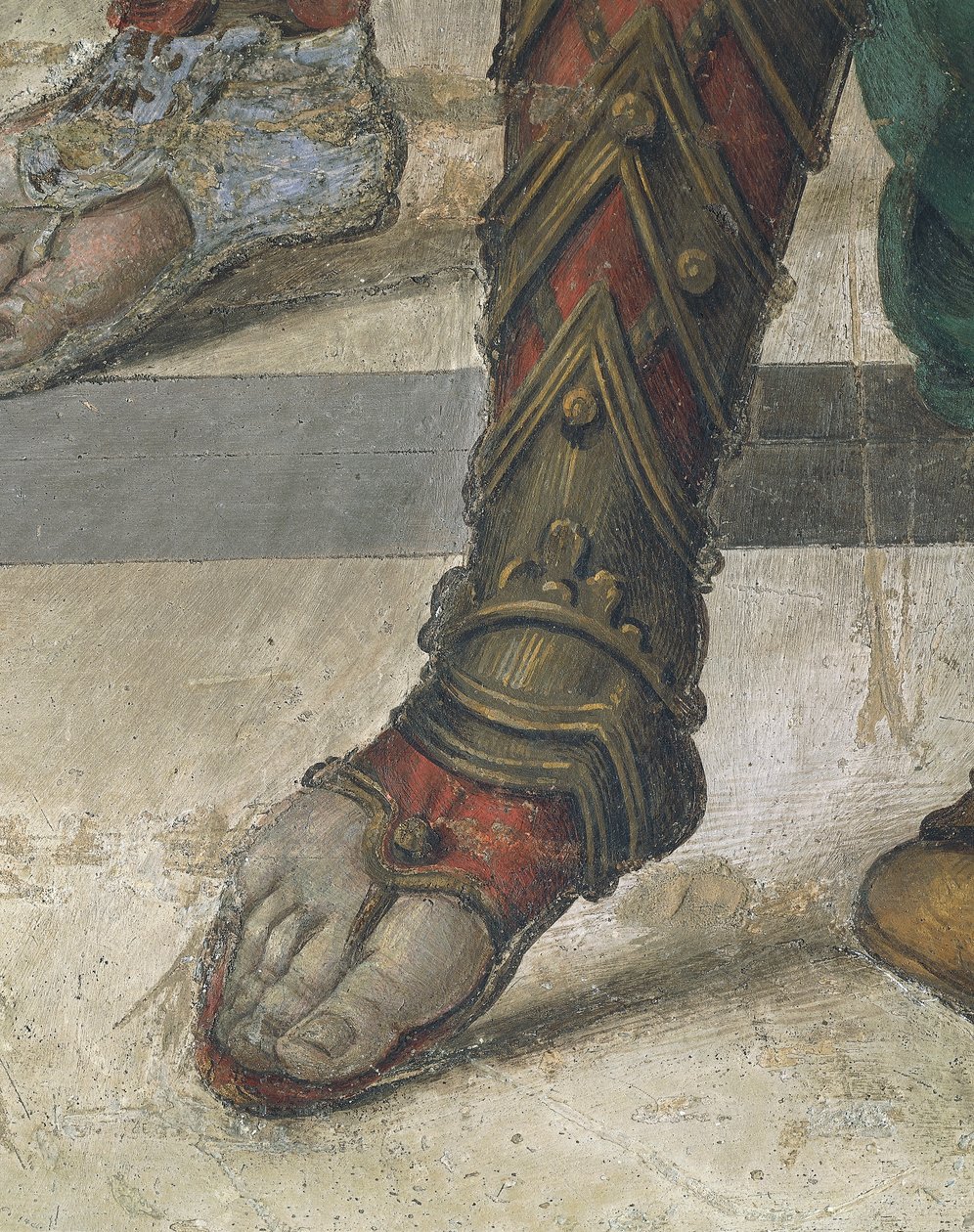 San Felipe expulsando al dragón del Templo de Hierópolis por Filippino Lippi, (detalle) de Filippino Lippi