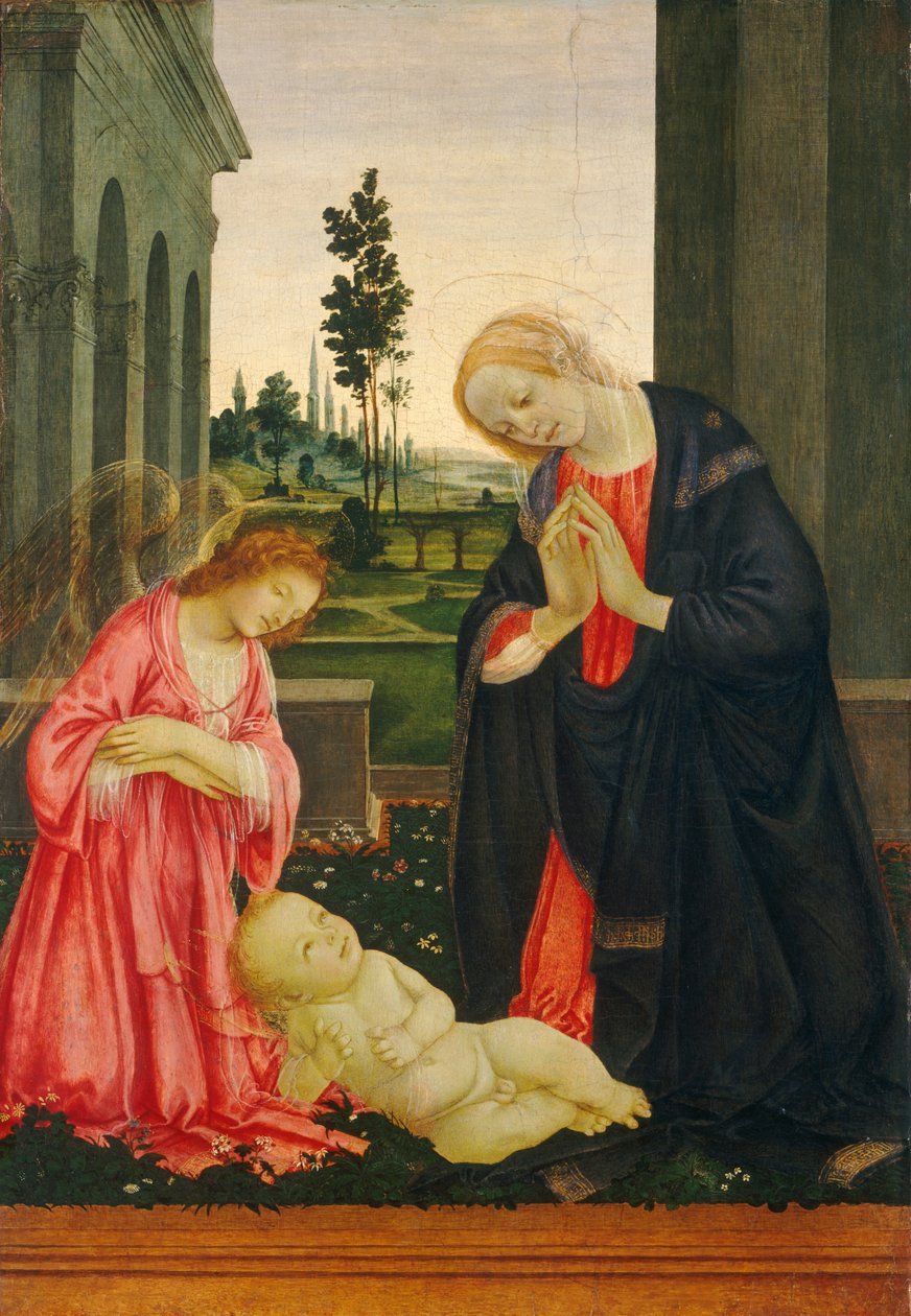 La Adoración del Niño, c. 1475-1480 de Filippino Lippi