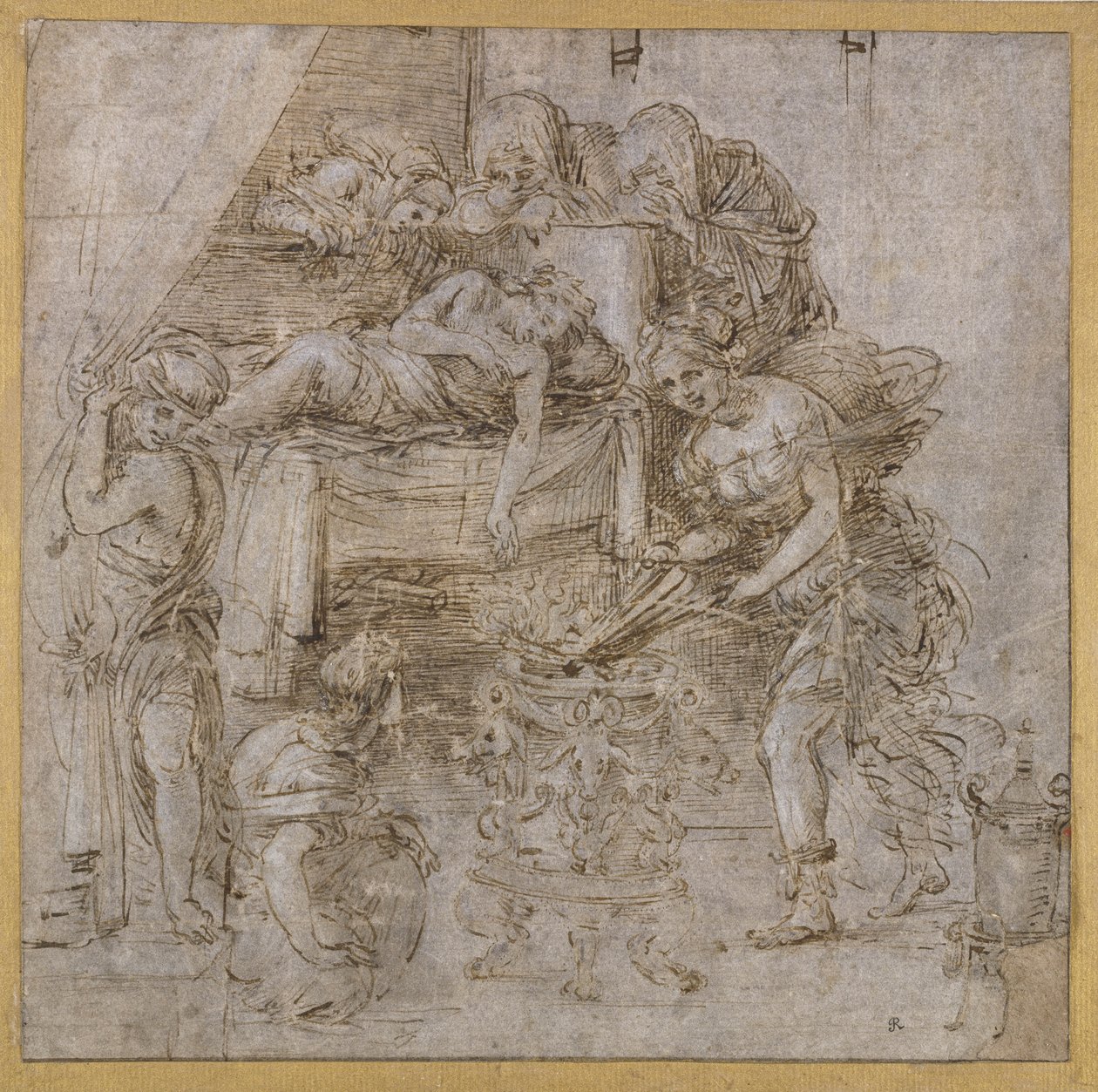 La muerte de Meleagro de Filippino Lippi