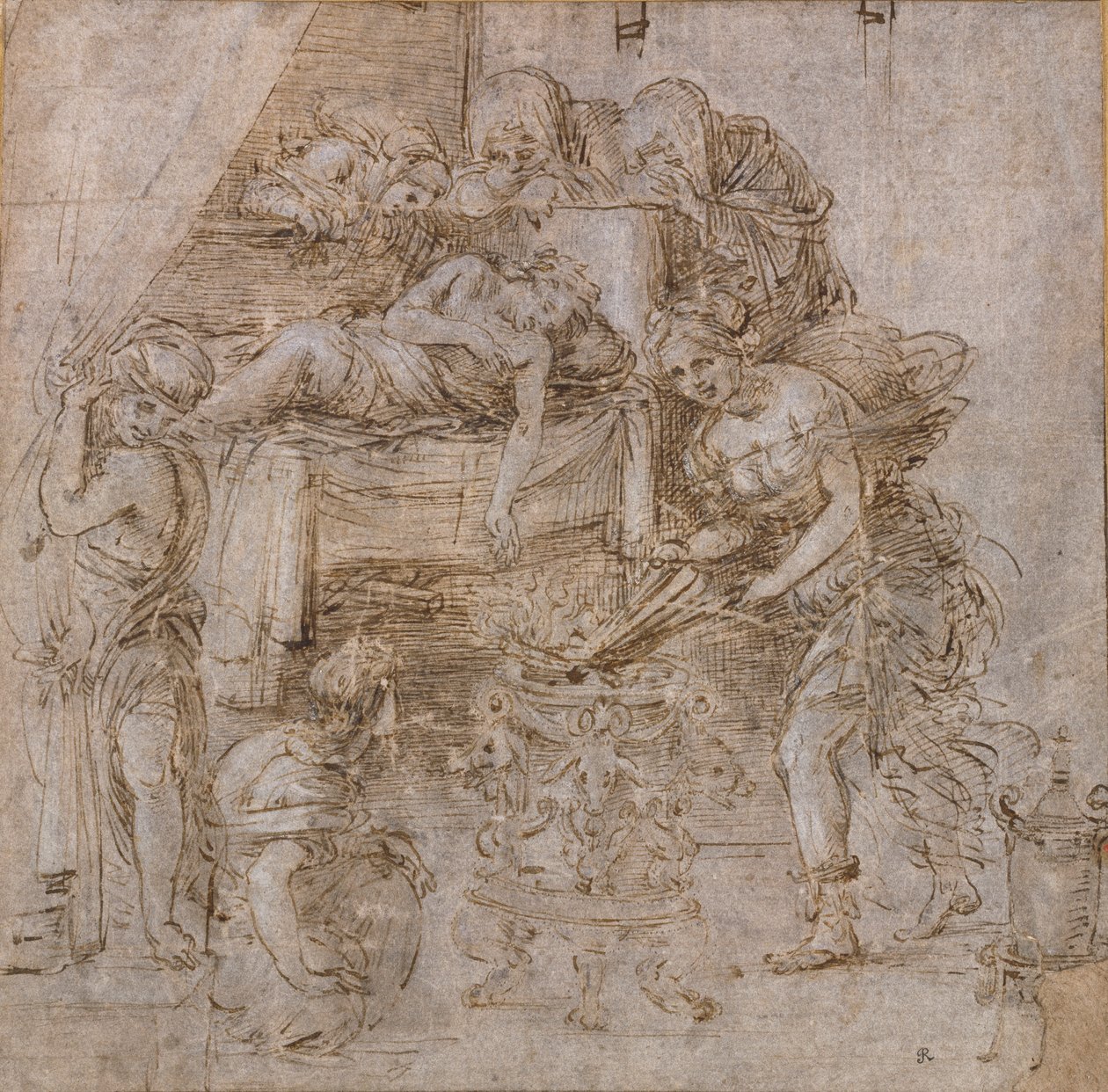 La muerte de Meleagro de Filippino Lippi