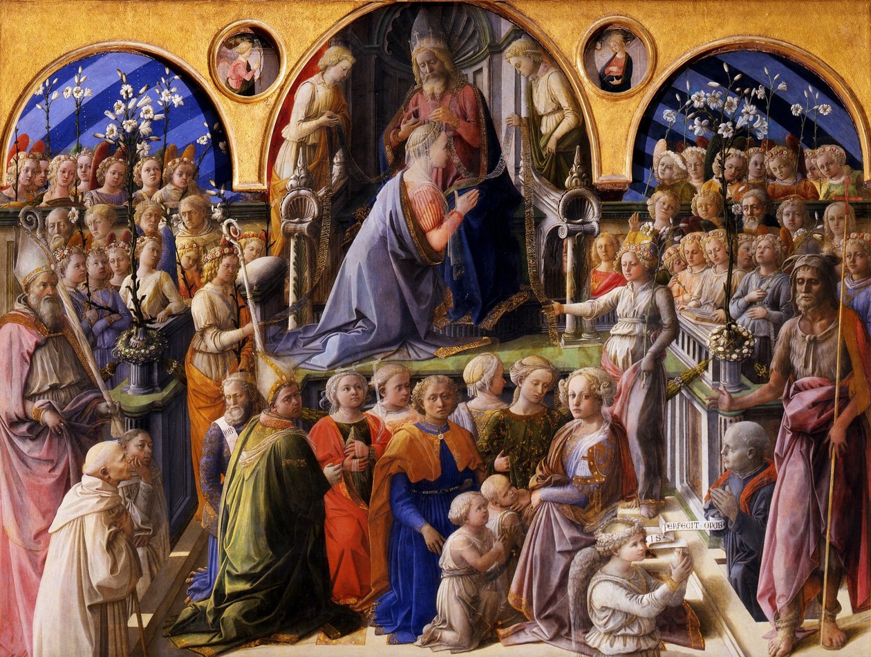 La coronación de la Virgen de Fra Filippo Lippi
