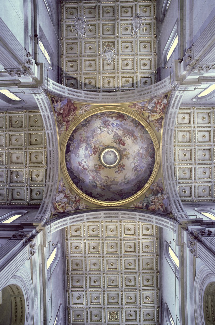 Vista del interior de la cúpula, construida en 1425-46 de Filippo Brunelleschi