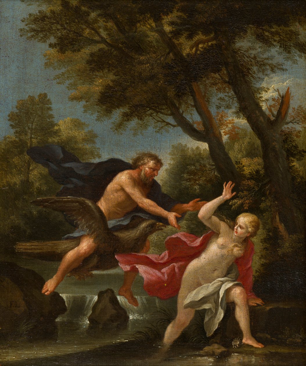 Júpiter montando un águila, c.1643-94 (óleo sobre lienzo) de Filippo Lauri