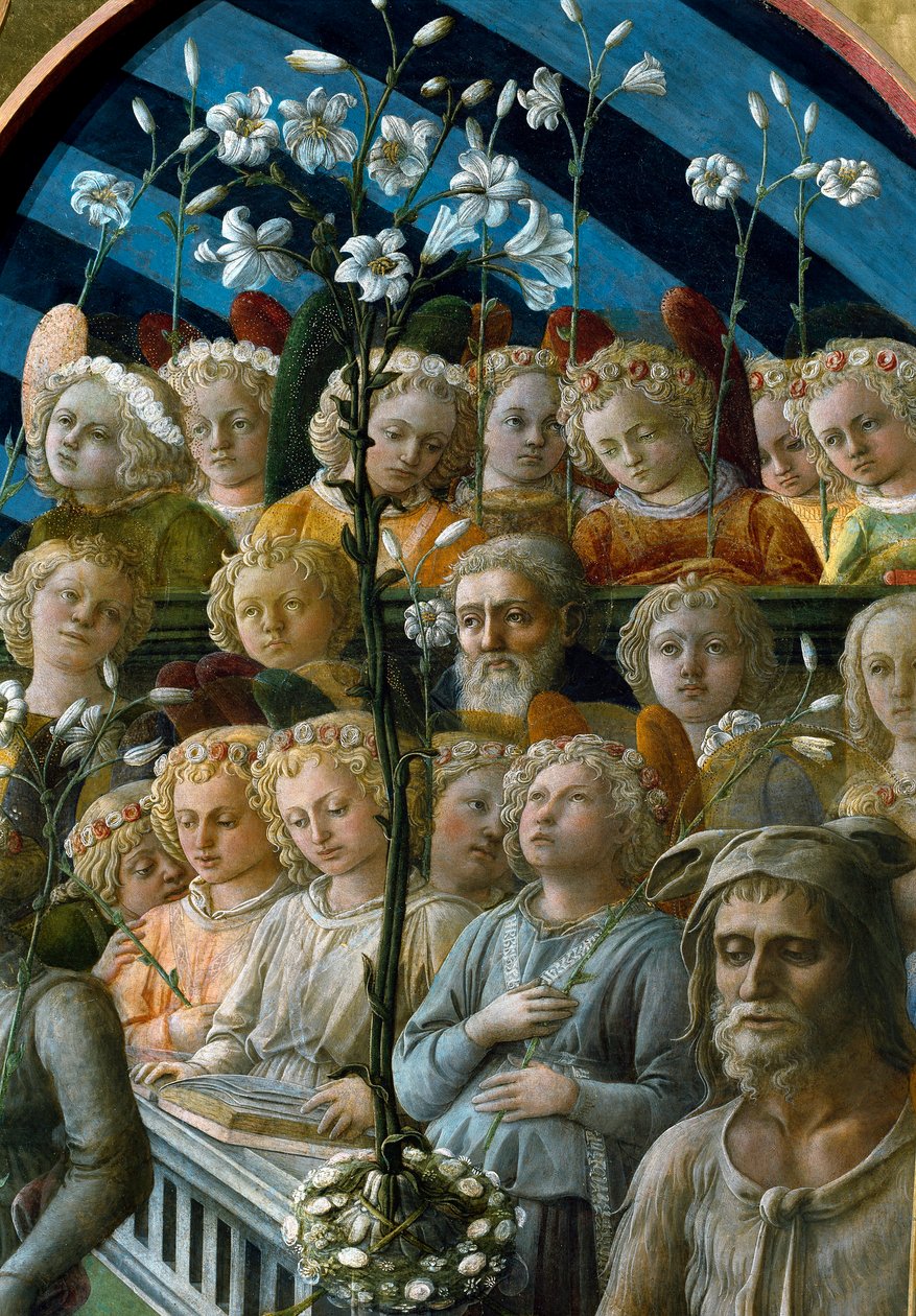 La coronación de la Virgen (detalle) de Filippo Lippi