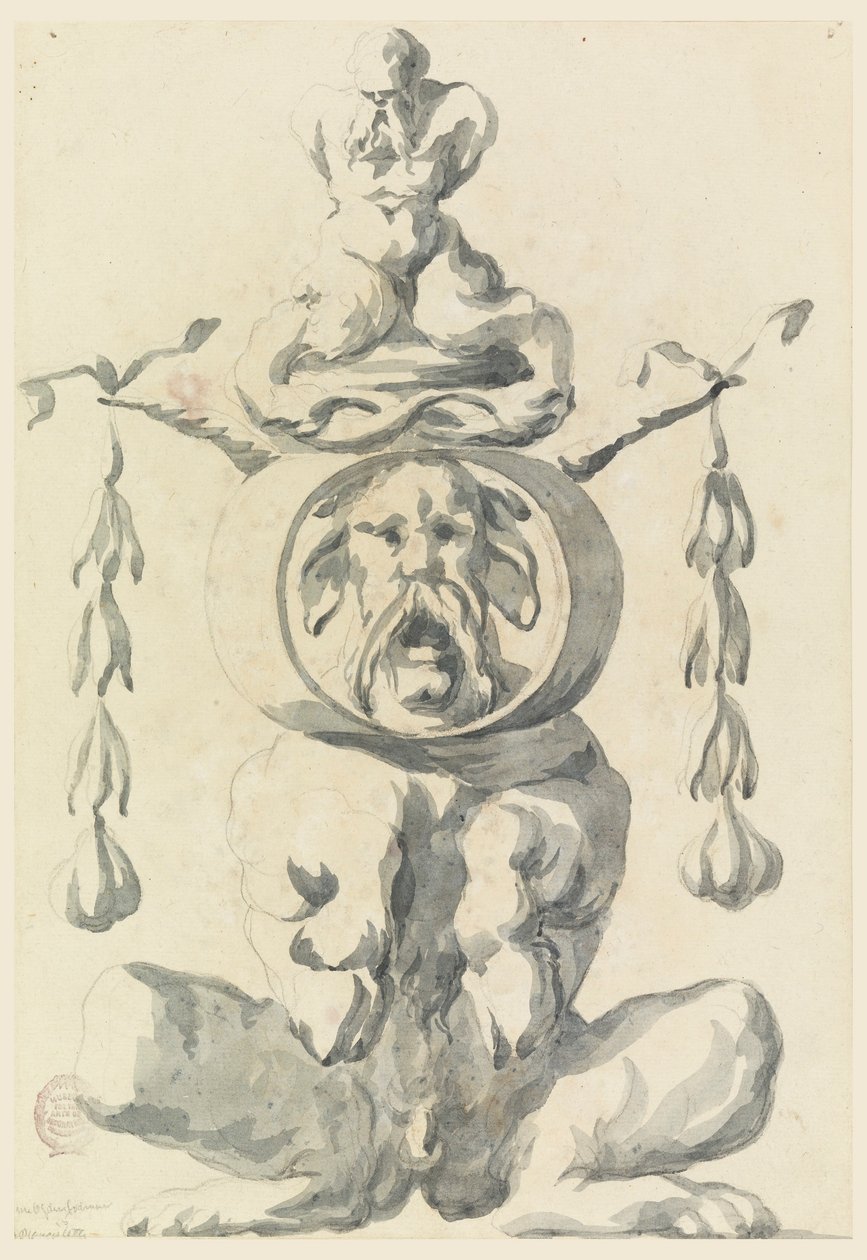 Dibujo, Figura grotesca, 1550-1625 de Filippo Marchionni