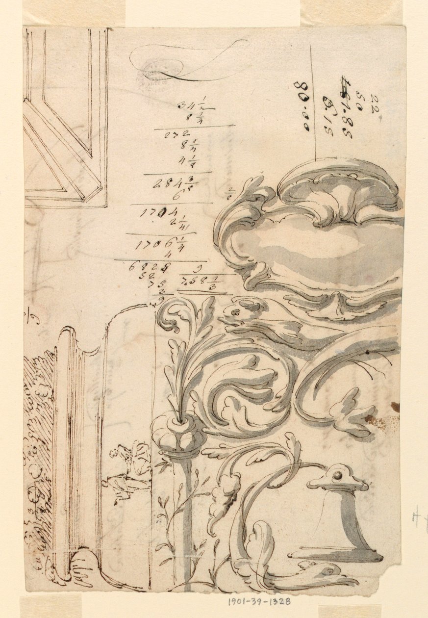Dibujo, Bocetos, ca. 1750 de Filippo Marchionni