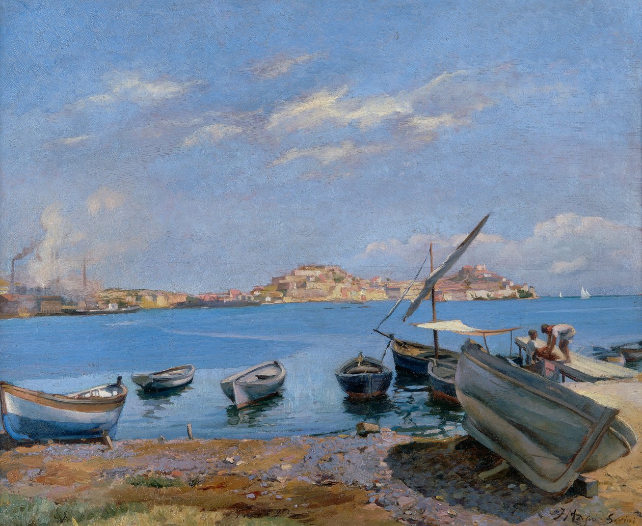 Portoferraio vista desde San Giovanni de Filippo Marfori Savini