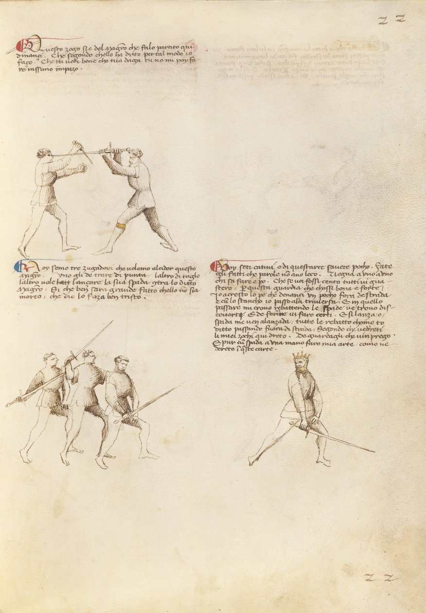 Combate con daga y espada de Fiore Furlan dei Liberi da Premariacco