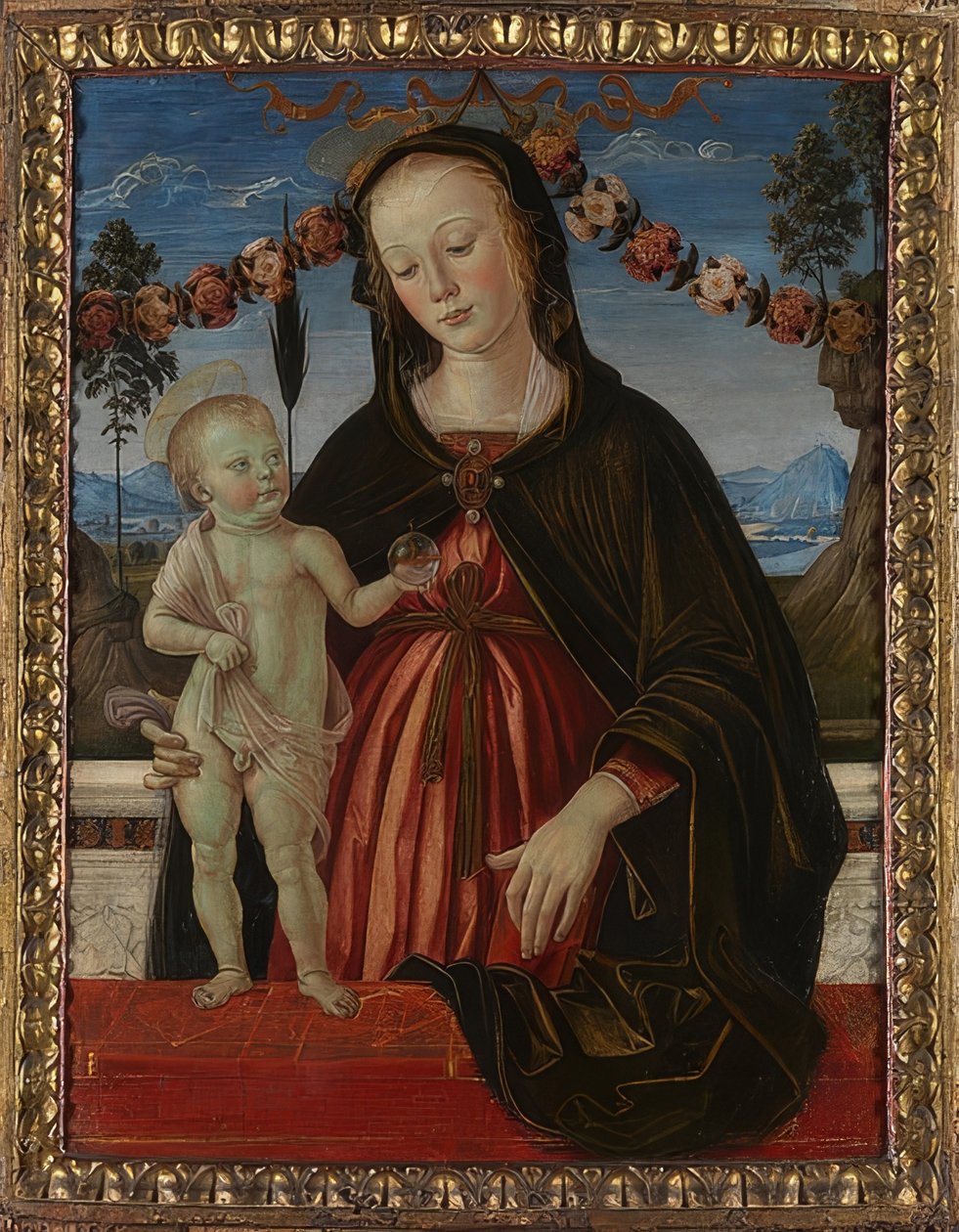 Madonna con el niño. Hacia 1473 de Fiorenzo di Lorenzo