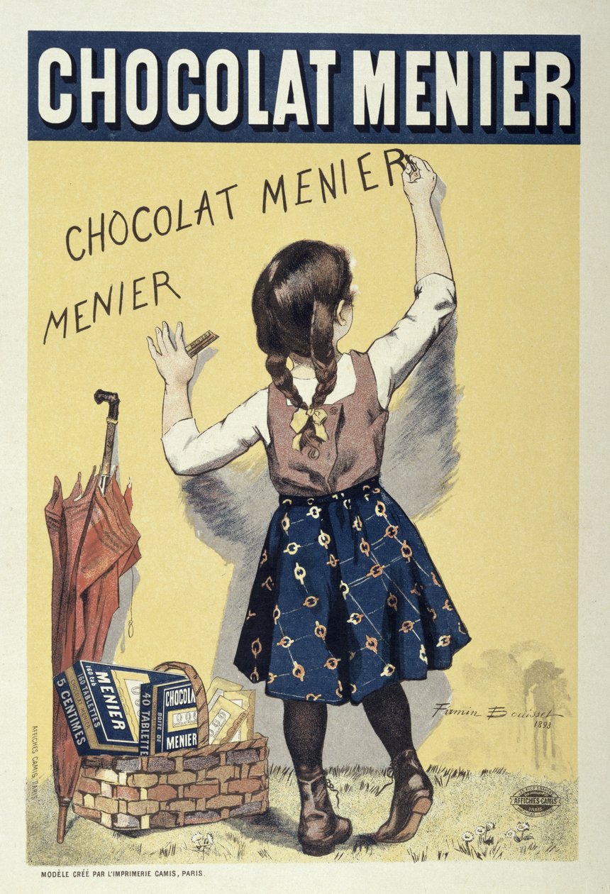 Cartel publicitario de Chocolat Menier, 1893 de Firmin Bouisset