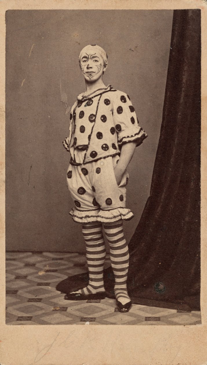 Retrato de un payaso,c. 1863 (foto) de Fisher Brothers