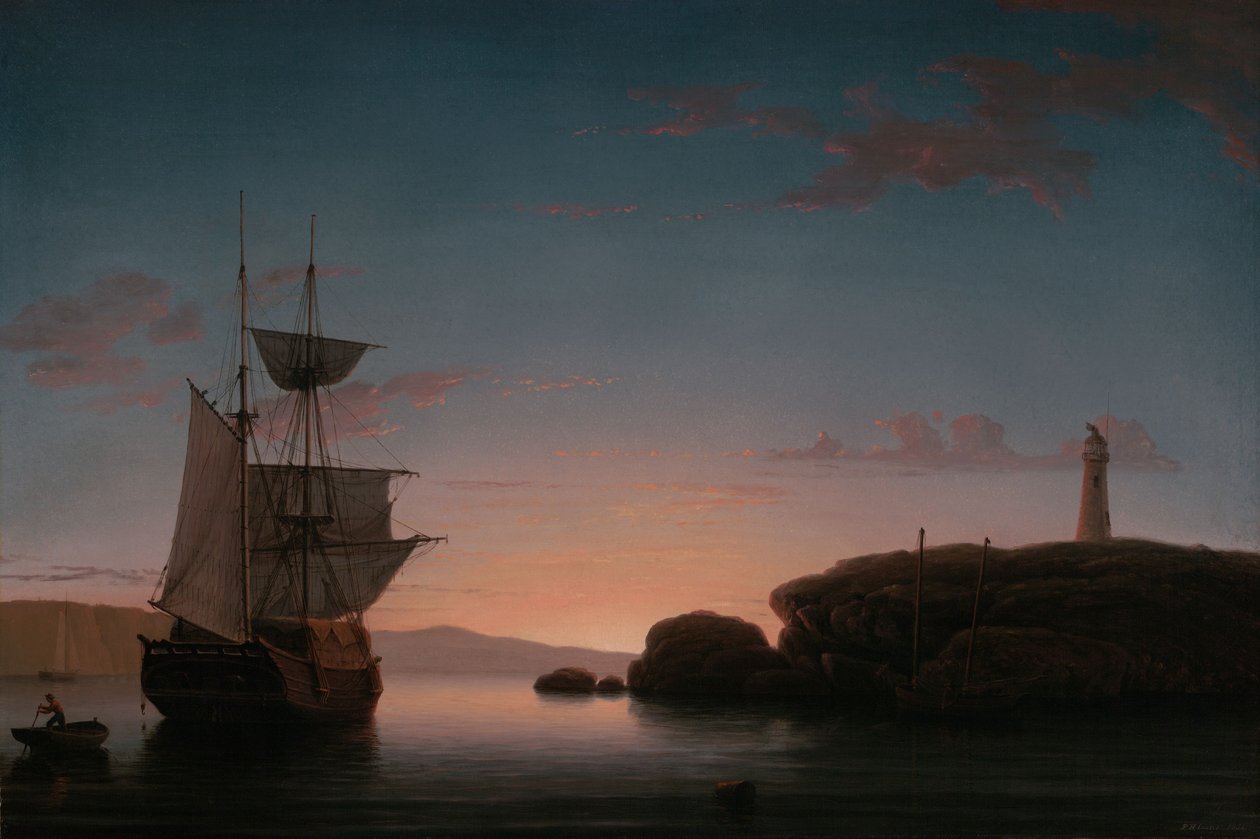 Faro de Camden, Maine de Fitz Henry Lane