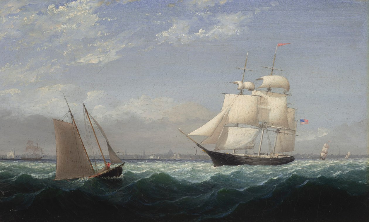 Barcos en el puerto de Boston de Fitz Henry Lane