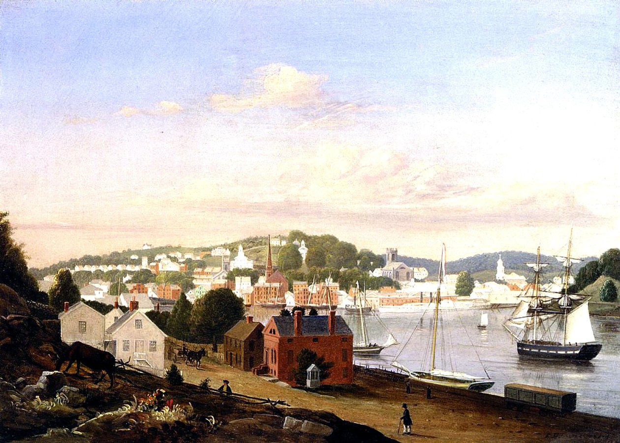 Vista de Norwich, Connecticut, EE.UU., 1849 de Fitz Henry Lane