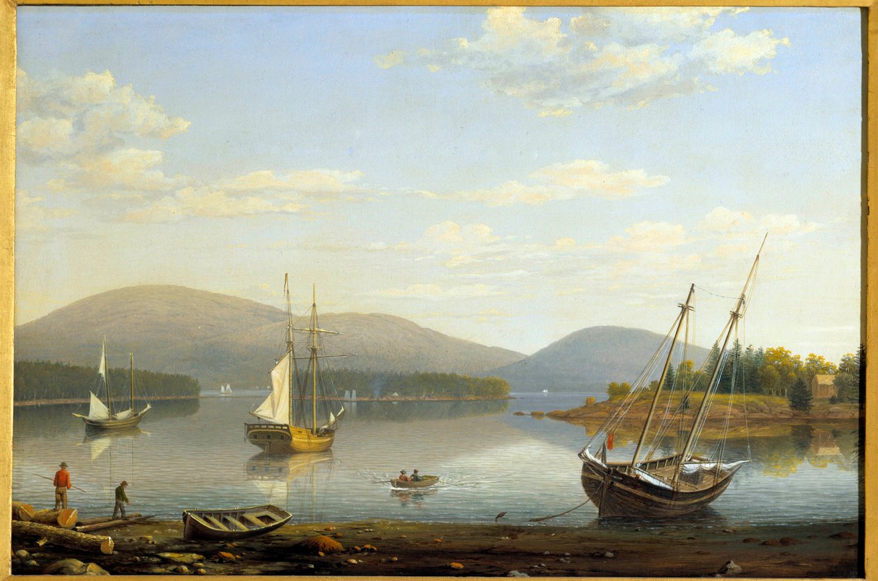 Vista del puerto de Somes en Maine, Estados Unidos de Fitz Henry Lane