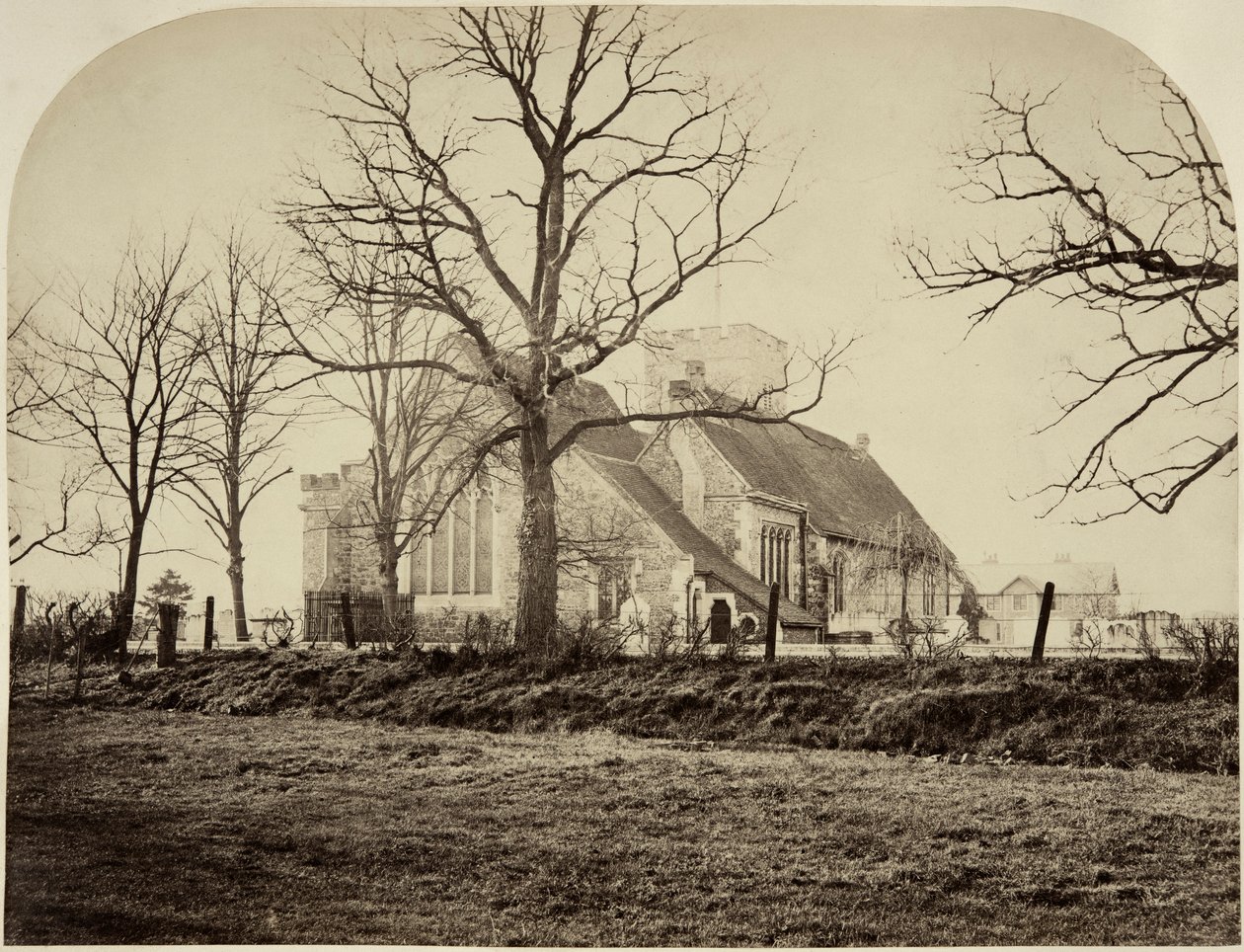 Iglesia de San Paulino, Crayford, Londres, c. 1865-1894 de Flaxman Charles John Spurrell