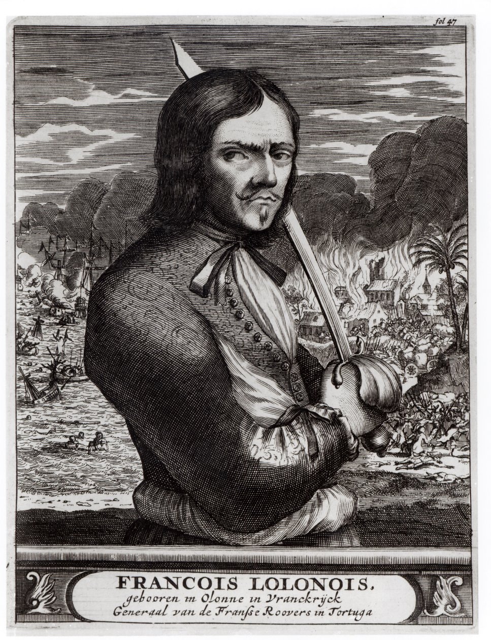 François Lolonois, General de los Bandidos Franceses en Tortuga de Flemish School