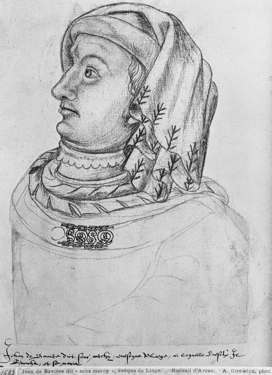 Ms 266 fol.30 Juan III el Despiadado, Duque de Baviera-Straubing, de 