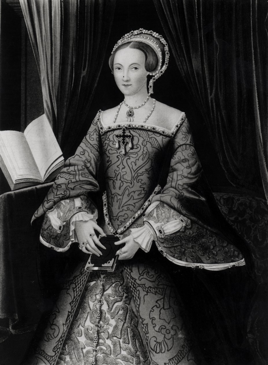 Retrato de Isabel I cuando princesa (1533-1603) c.1546 de Flemish School
