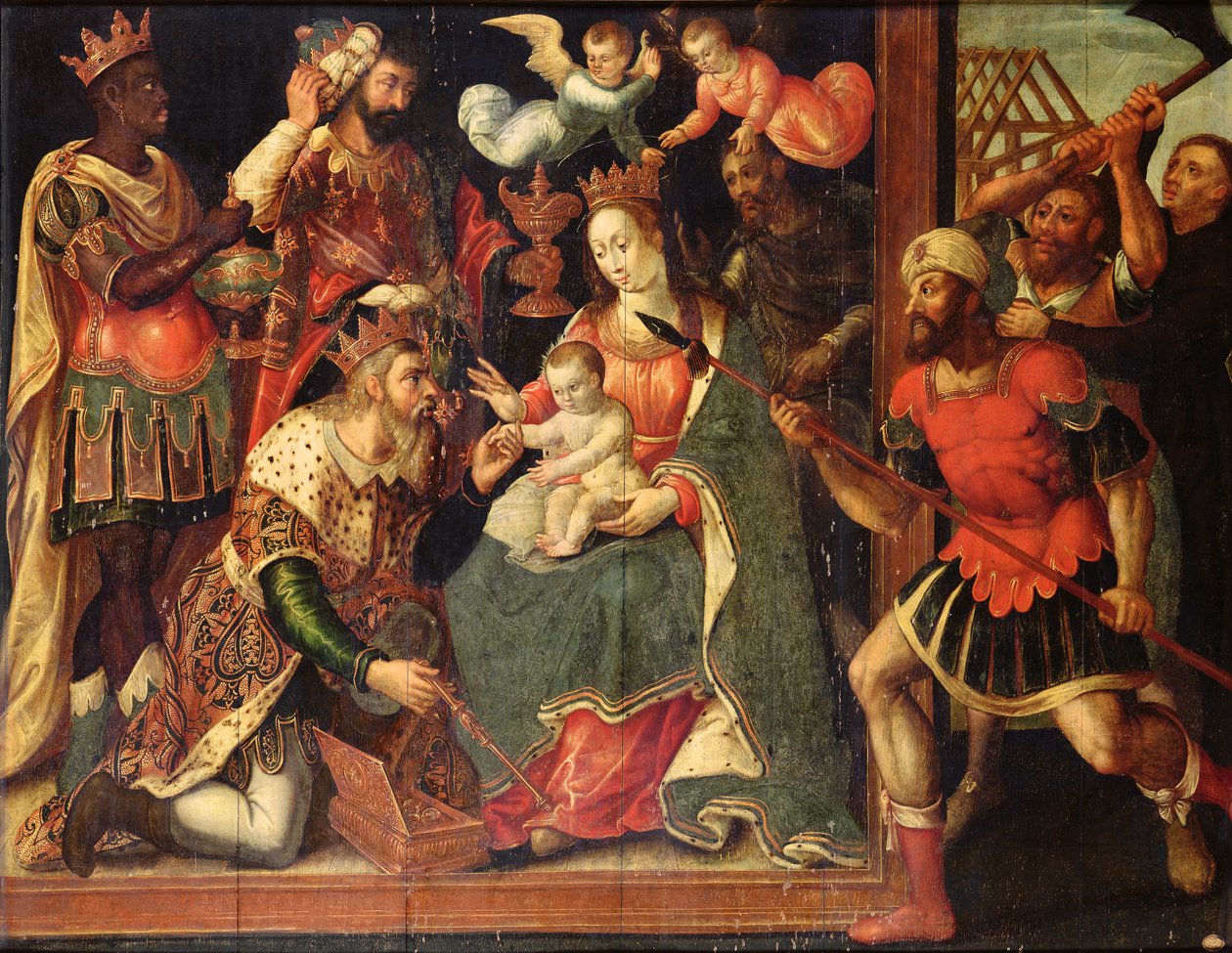 La imagen de la Adoración de los Magos destruida por iconoclastas de Flemish School