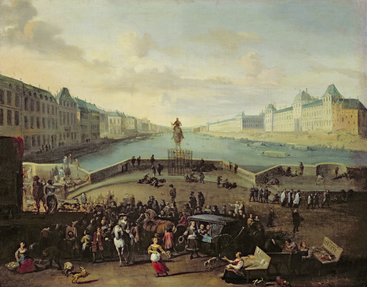 El Pont Neuf, París, 1665-69 de Flemish School