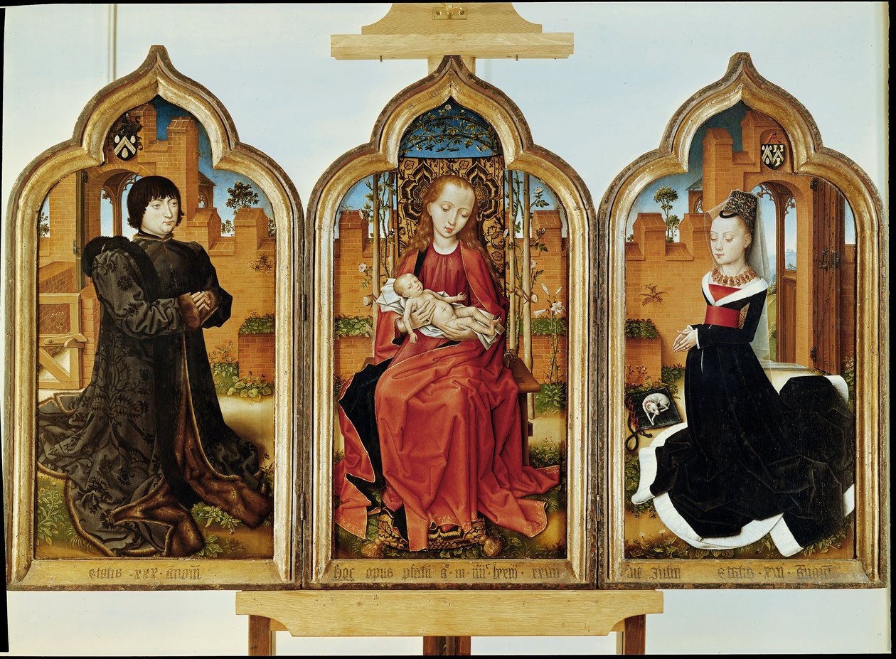 Tríptico de Jean de Witte de Flemish School