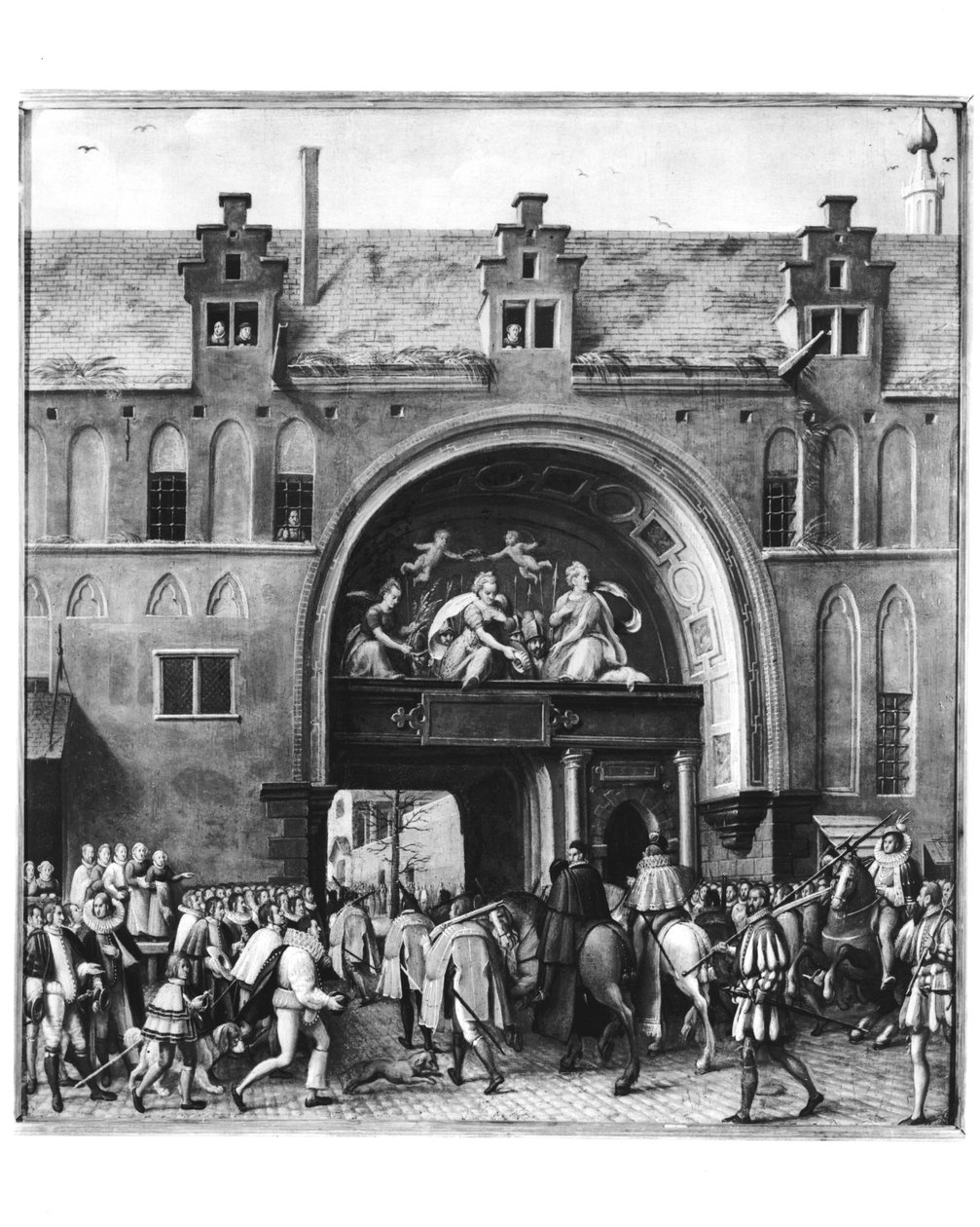 Entrada de Hercule François de Francia, Duque de Alençon (1554-84) en Amberes, 19 de febrero de 1582 de Flemish School