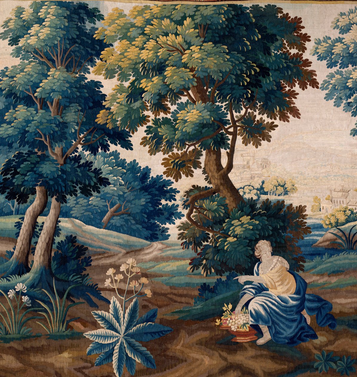 Tapiz flamenco. Fin del siglo XVII. Propiedad de la iglesia Sint-Walburgakerk Oudenaarde (Dekenij van de Sint-Walburga). de Flemish School