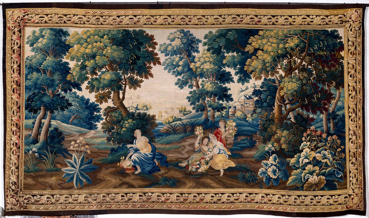 Tapiz flamenco. Fin del siglo XVII. Propiedad de la iglesia Sint-Walburgakerk Oudenaarde (Dekenij van de Sint-Walburga). de Flemish School