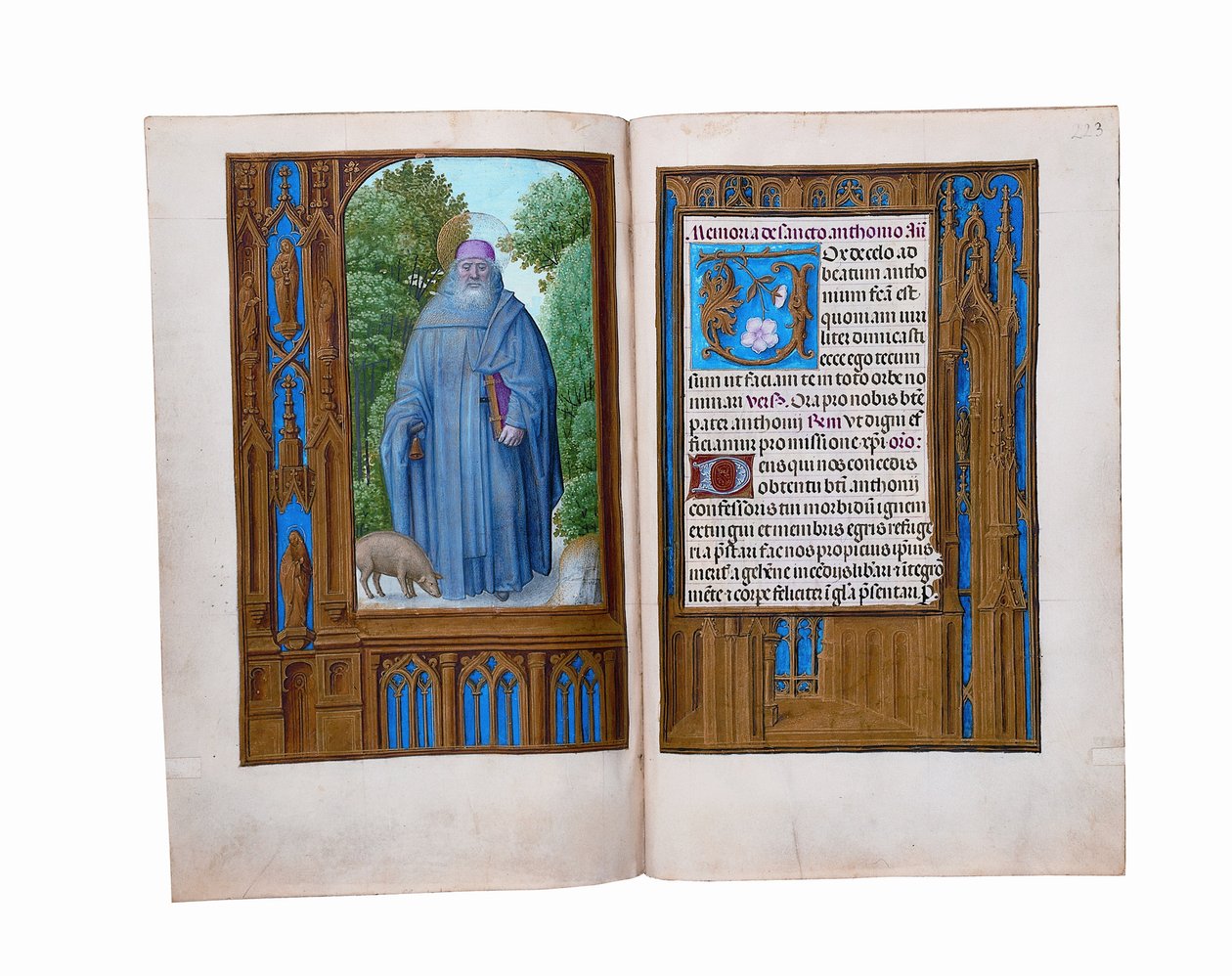 Folios del Libro de Horas Rothschild, Gante o Brujas, c.1505 de Flemish School