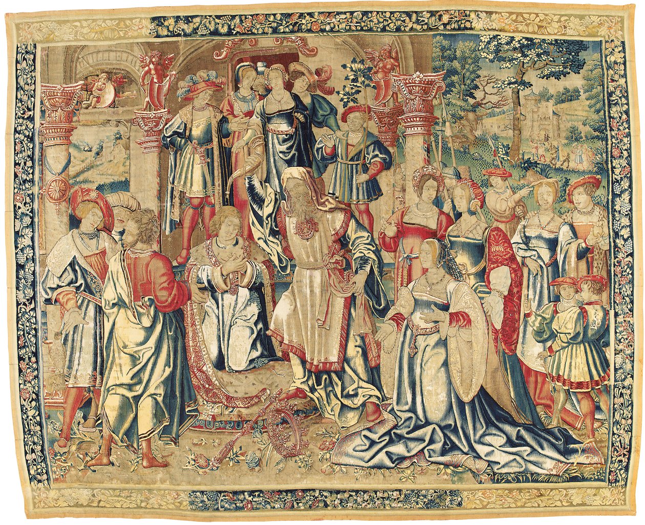 Tapiz bíblico franco-flamenco, c.1510-30 de Flemish School