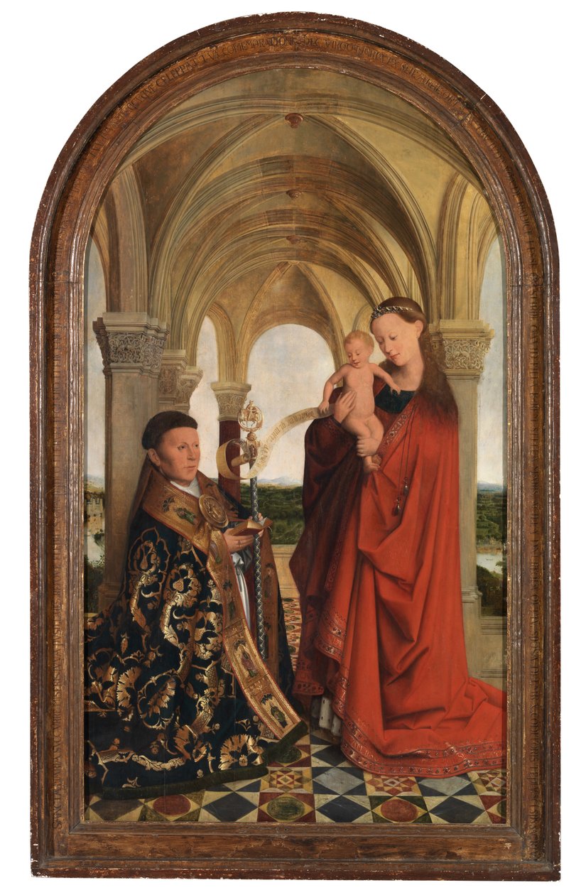 Virgen con Petrus Wijts (óleo sobre tabla) de Flemish School