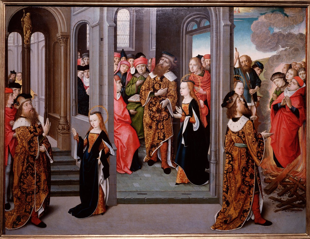 Martirio de Santa Inés de Roma, en Piazza Navona de Flemish School