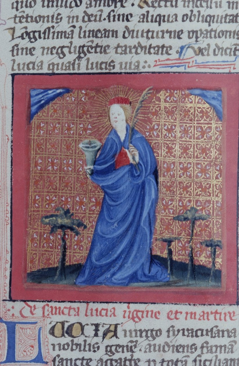 Página del Ms Gen 1111 de la Legenda Aurea, Brujas de Flemish School