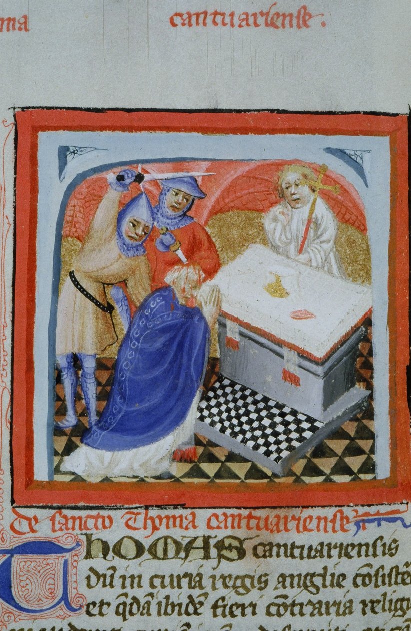 Página del Ms Gen 1111 de la Legenda Aurea, Brujas de Flemish School