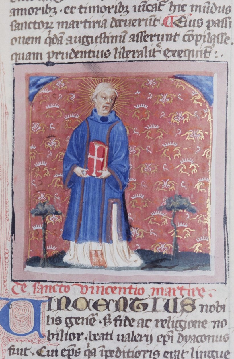 Página del Ms Gen 1111 de la Legenda Aurea, Brujas de Flemish School