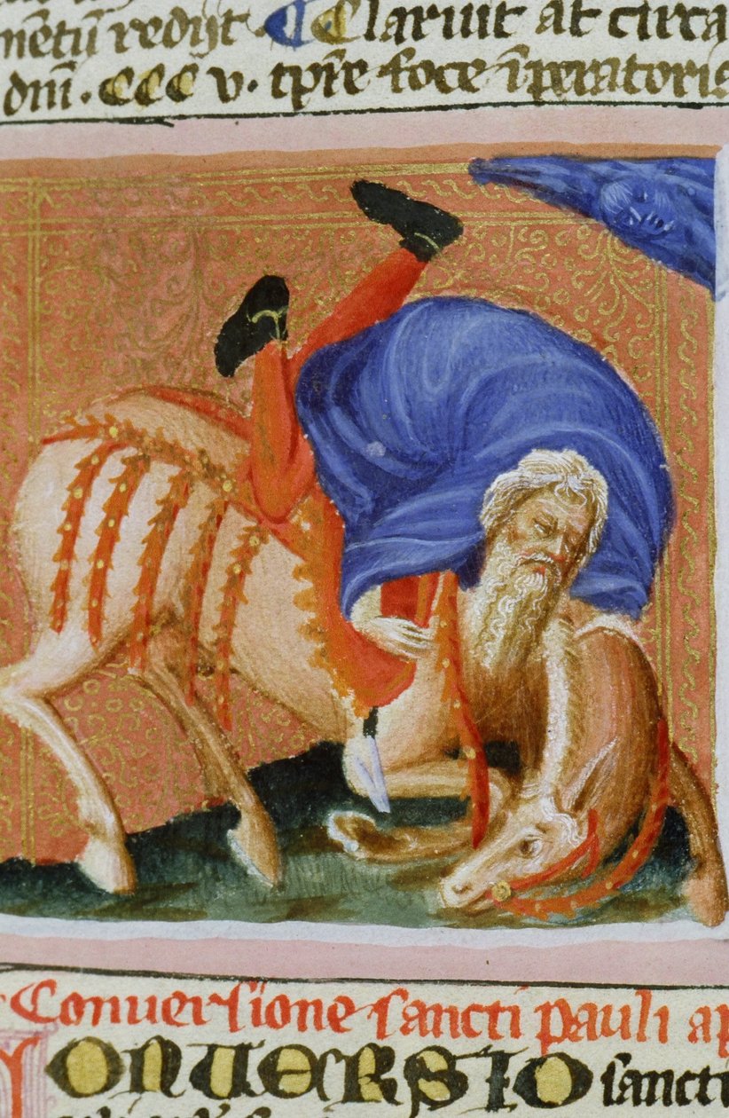 Página del Ms Gen 1111 de la Legenda Aurea, Brujas de Flemish School