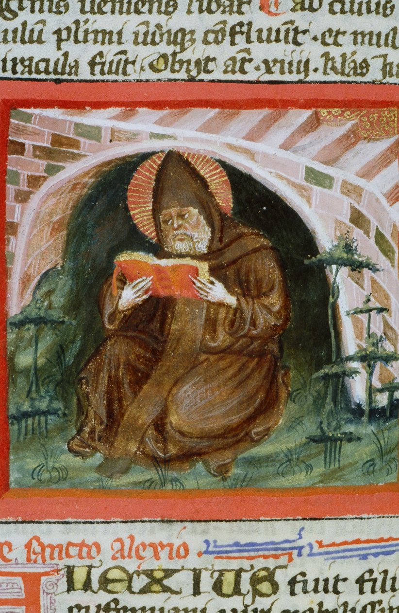 Página de la Legenda Aurea, Brujas, c.1400-10 de Flemish School
